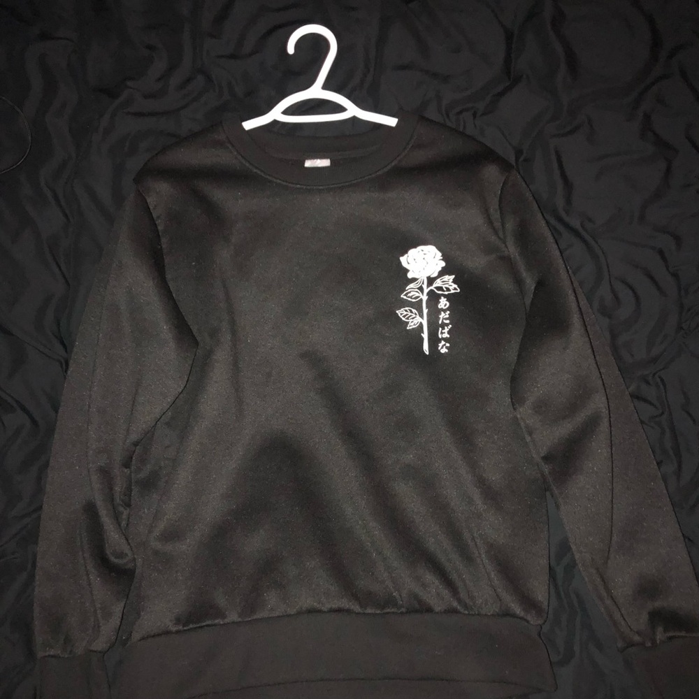 SHEIN Black Long Sleeve Shirt